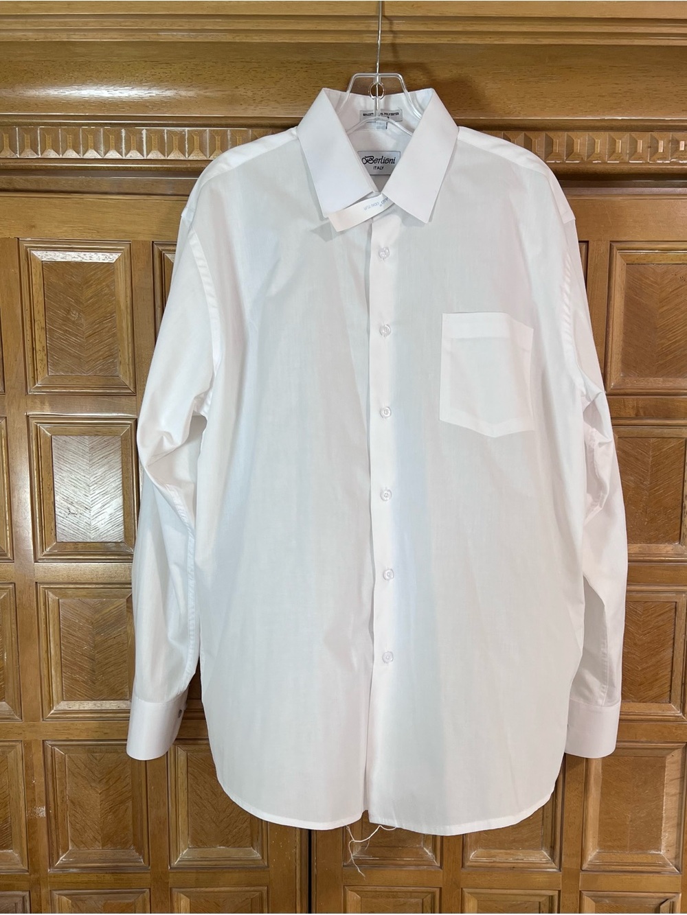 Surry Classic White Men's Dress Shirt - Button-Down Collar 16 32/33